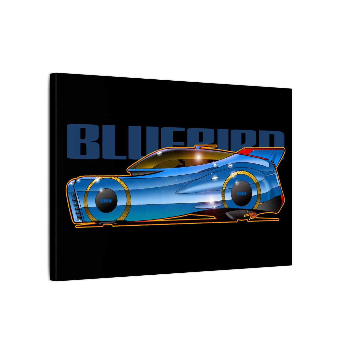 BLUEBIRD FIREBALL CONCEPT Canvas Art Print - 11x14
