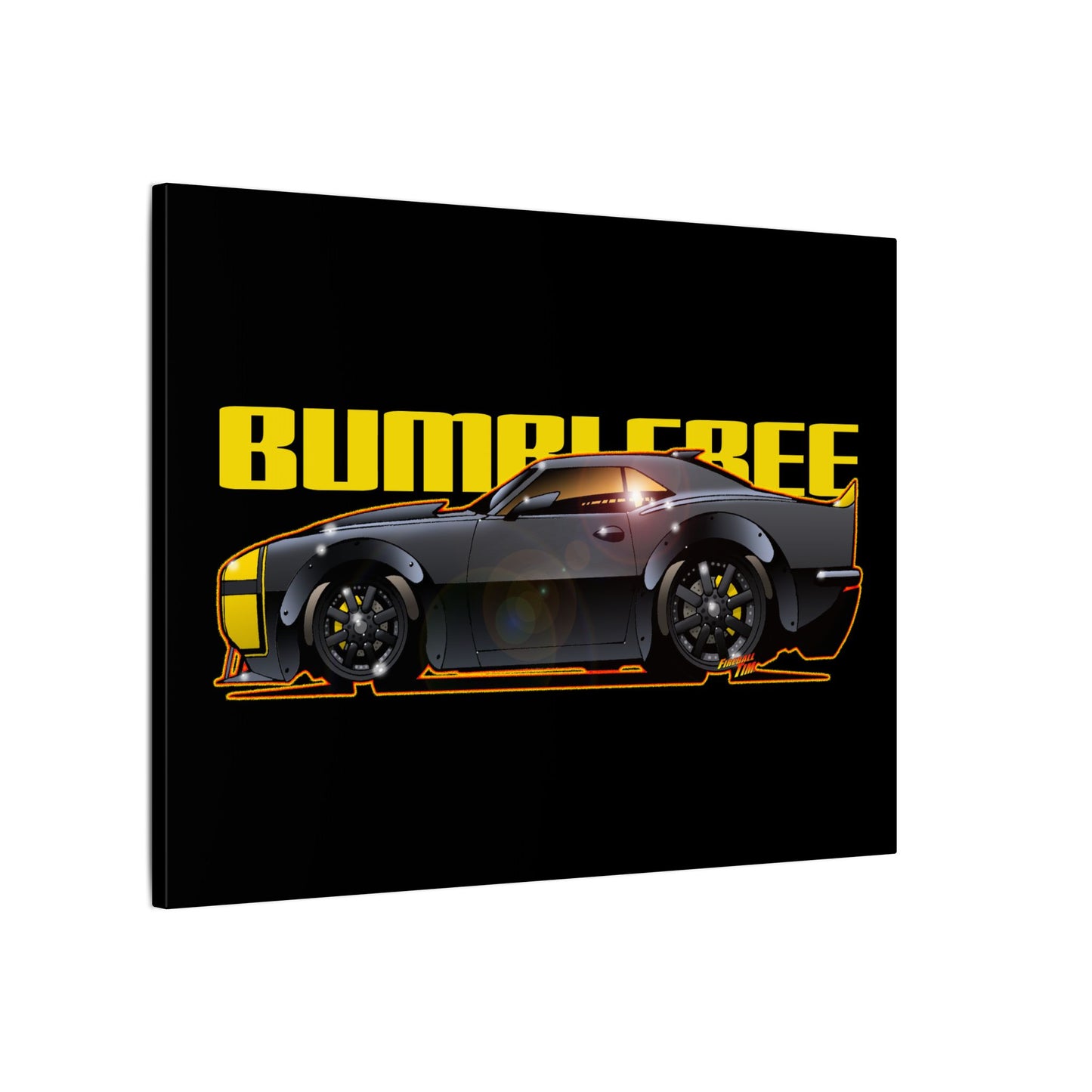 TRANSFORMERS BUMBLEBEE 1967 Camaro Fireball Art Canvas Print