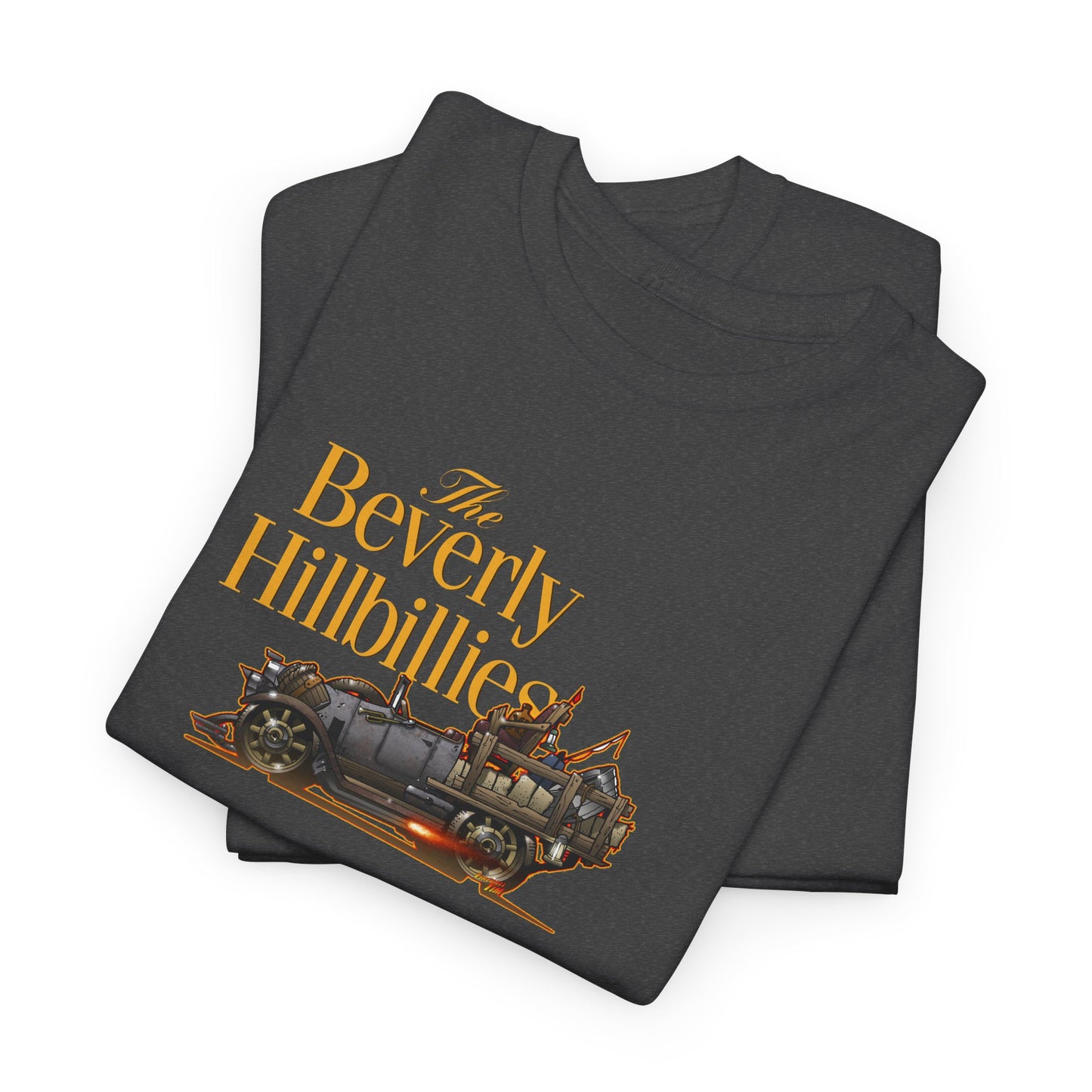 THE BEVERLY HILLBILLIES Jalopy Car Unisex Heavy Cotton Tee Shirt 12 Colors