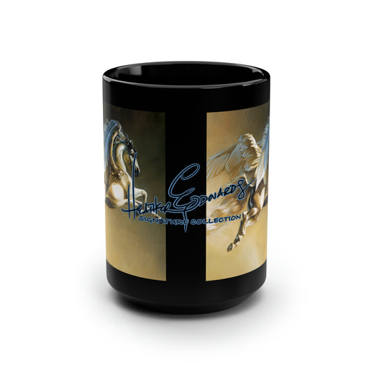 Heather Edwards Signature Collection PEGASUS II 15oz Black Mug-Mug-Fireball Tim Garage