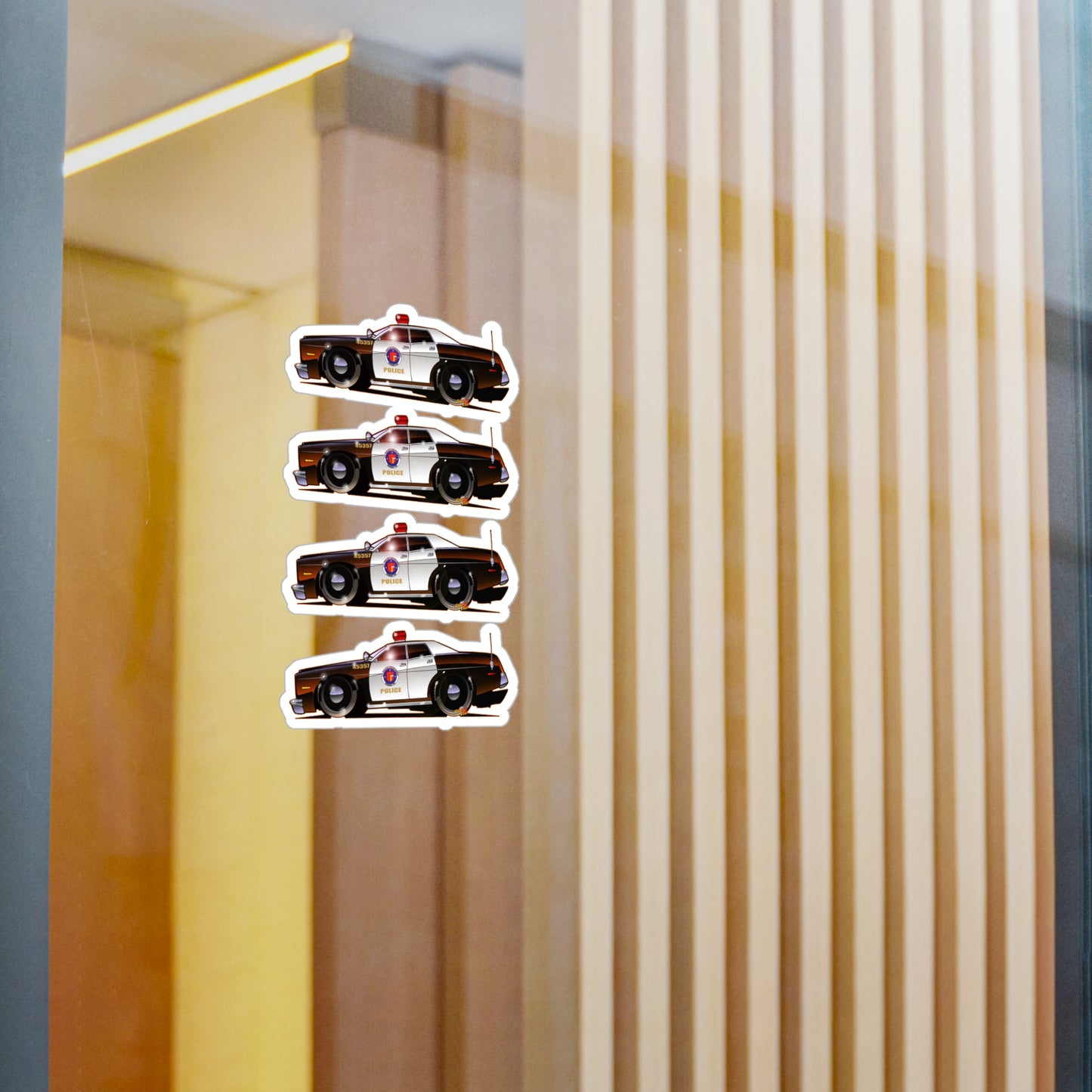 TJ HOOKER POLICE CAR Decal Stickers - 4 Sizes