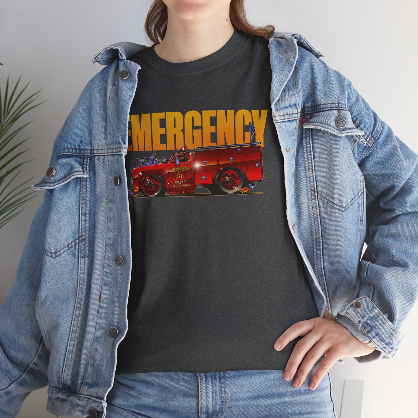 EMERGENCY TV Show SQUAD 51 Concept Art TEE Shirts 13 Colors