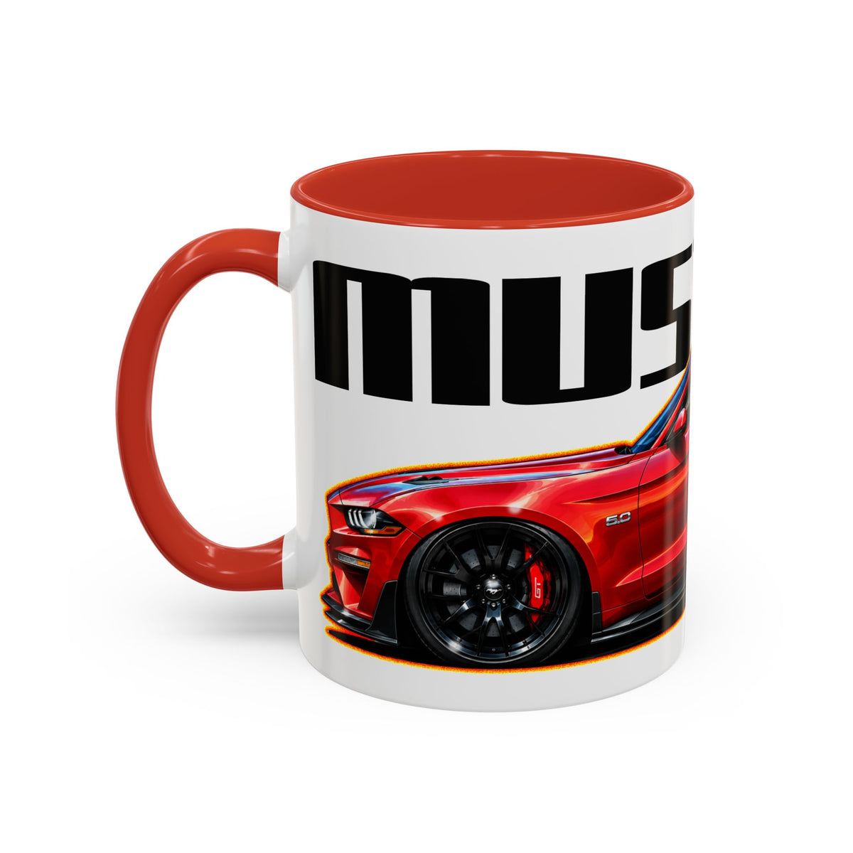 FORD MUSTANG 2019 GT 5.0 Collectible Fireball Art Coffee Mug - 2 Sizes
