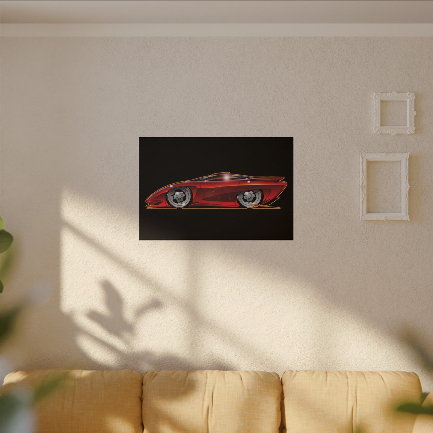 PONTIAC BANSHEE Concept Car Collectible Fireball Art Canvas Print
