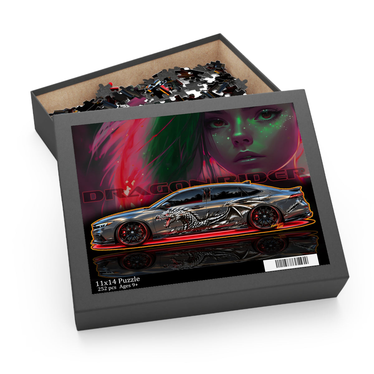 HONDA ACCORD 2025 Dragon Rider Collectible Fireball Art Jigsaw Puzzle — (120/252/500‑Piece)