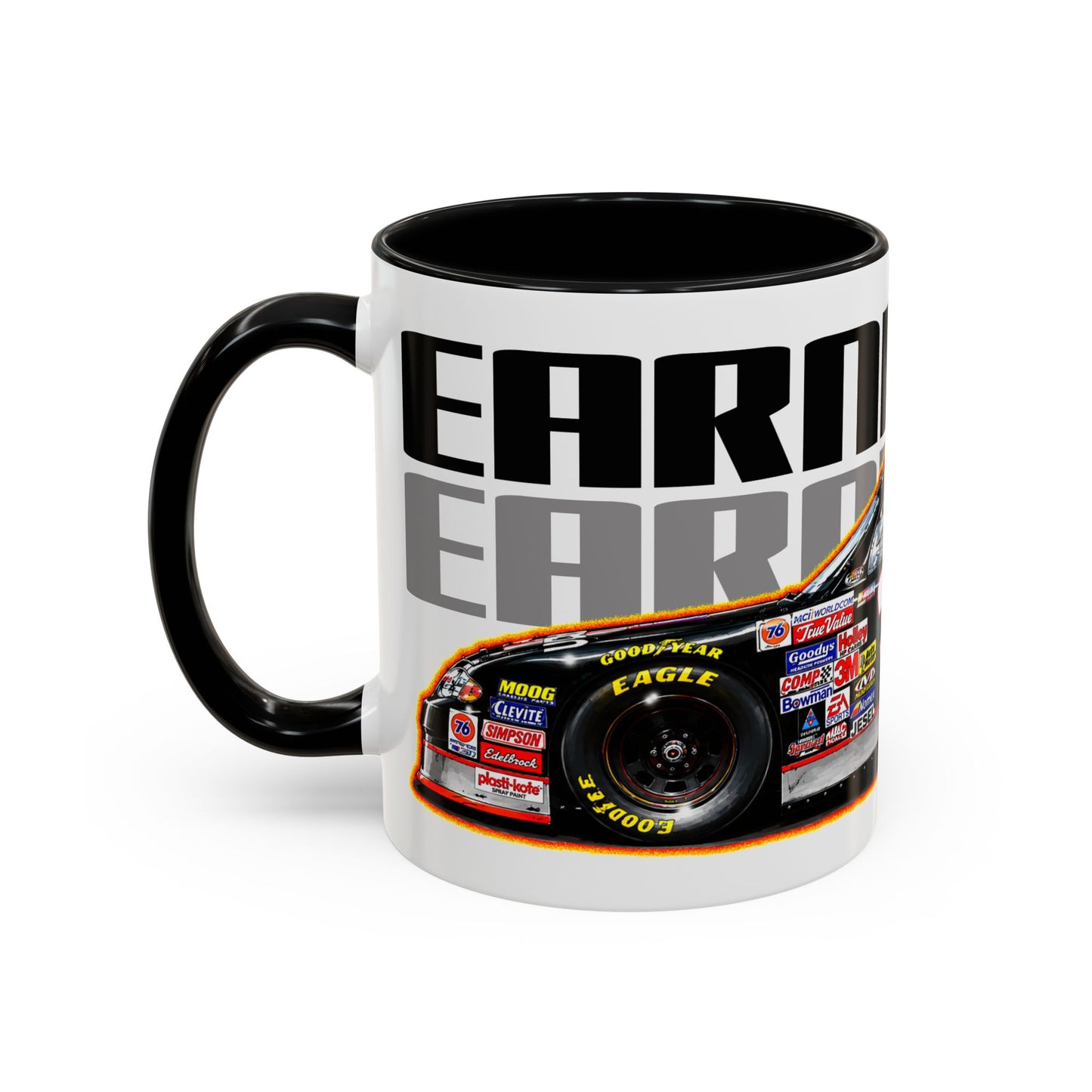 DALE EARNHARDT NASCAR Chevrolet 3 Collectible Fireball Art Coffee Mug - 2 Sizes
