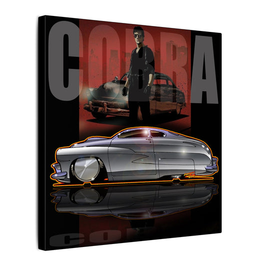 COBRA MERCURY Sylvester Stallone Movie Car Fireball Art Canvas Print