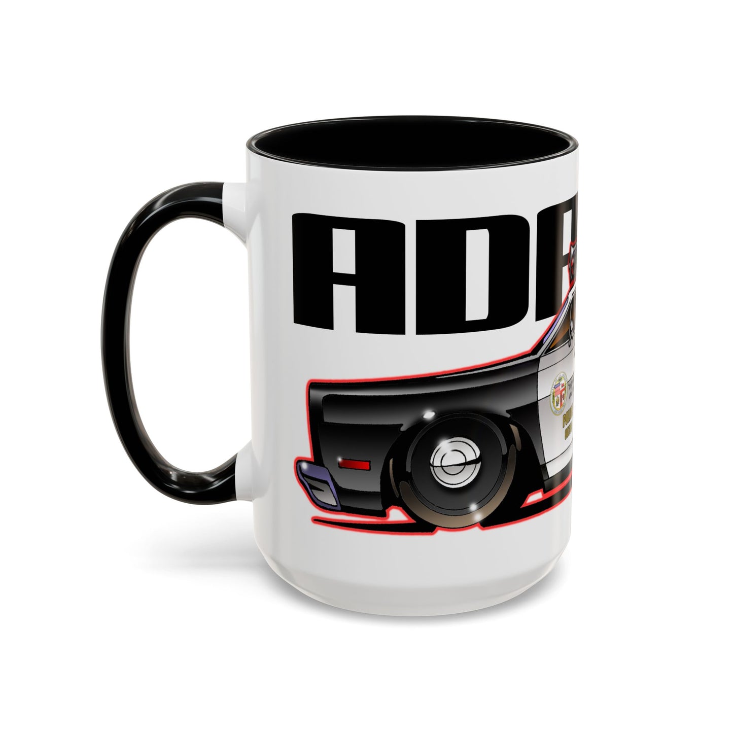 ADAM 12 PLYMOUTH Police Car Collectible Fireball Art Coffee Mug - 2 Sizes