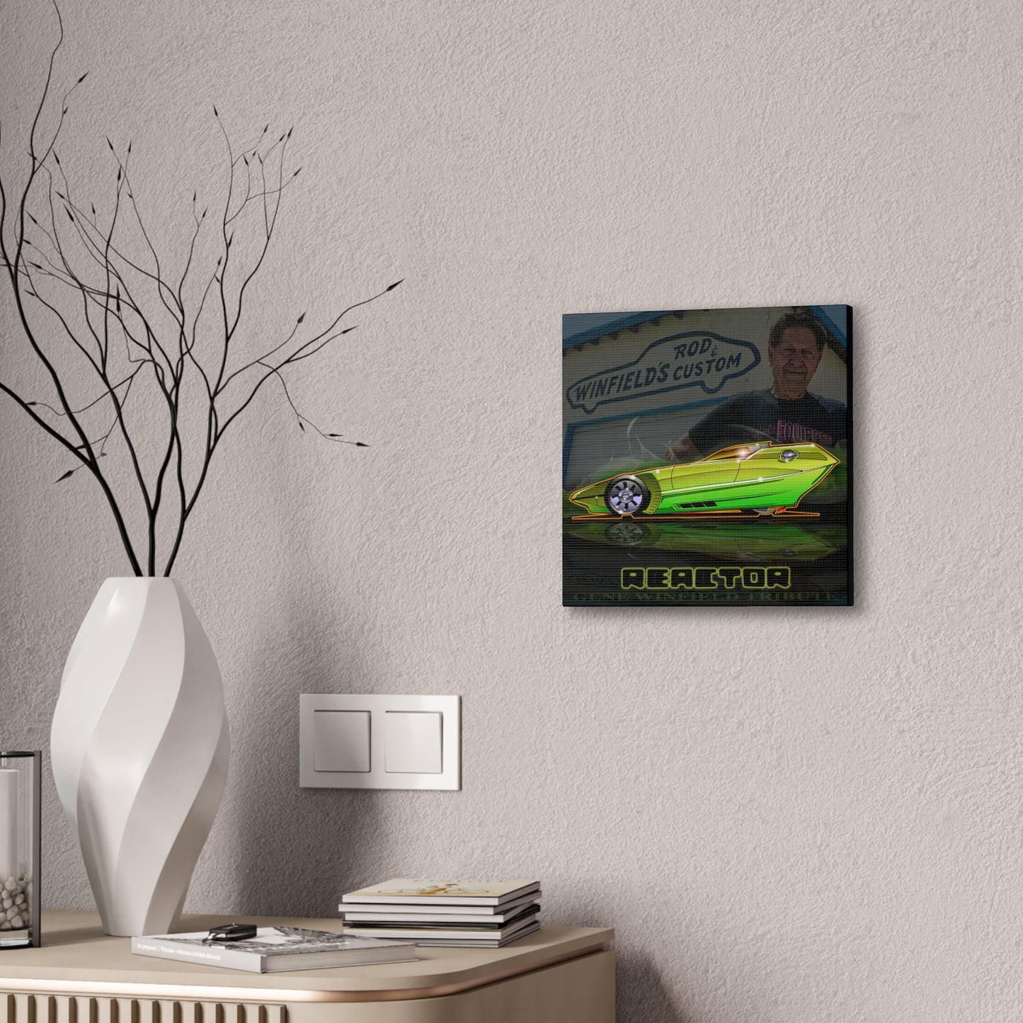 REACTOR KUSTOM Gene Winfield Tribute Canvas Art Print - 2 Sizes