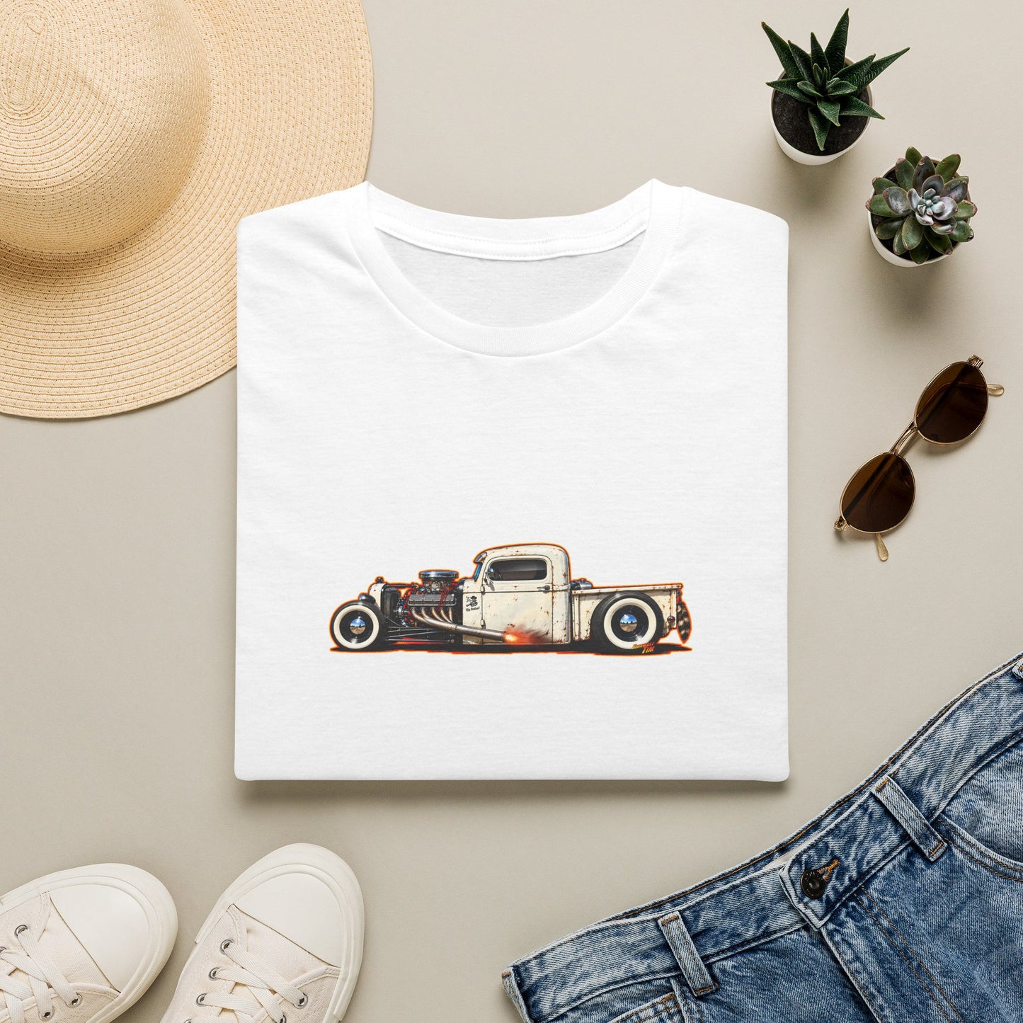 OUTLAW 150 Hot Rod Rat Rod Collectible Fireball Tee Shirt