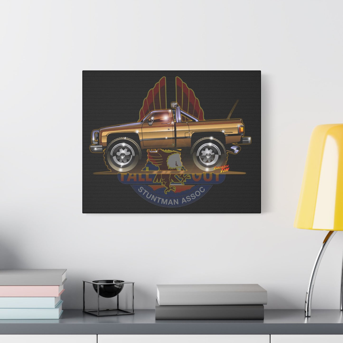 THE FALL GUY 1982 GMC K-2500 TV Show Truck Canvas Art Print - 11x14