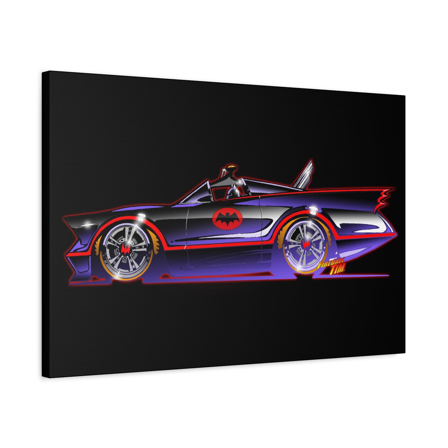 BATMOBILE 1966 BATMAN TV Car Canvas Art Print 11x14