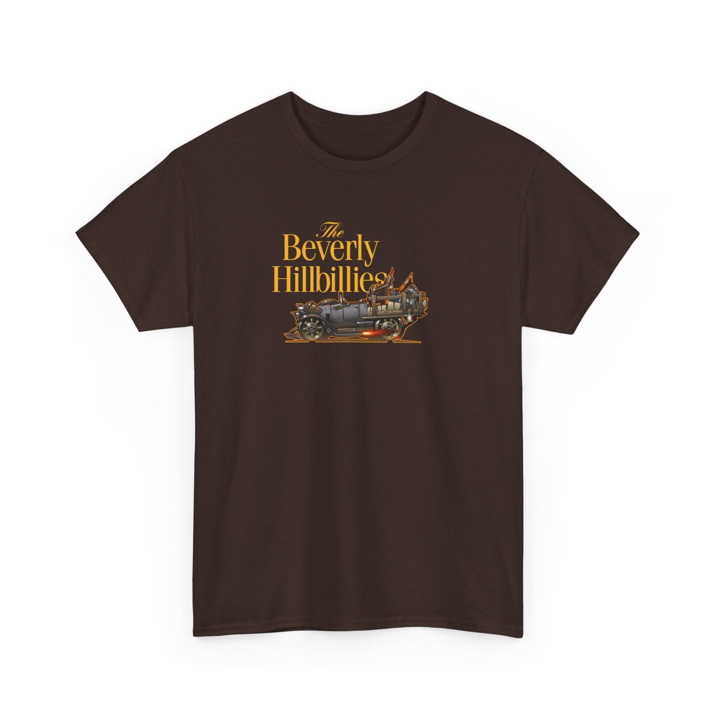 THE BEVERLY HILLBILLIES Jalopy Car Unisex Heavy Cotton Tee Shirt 12 Colors