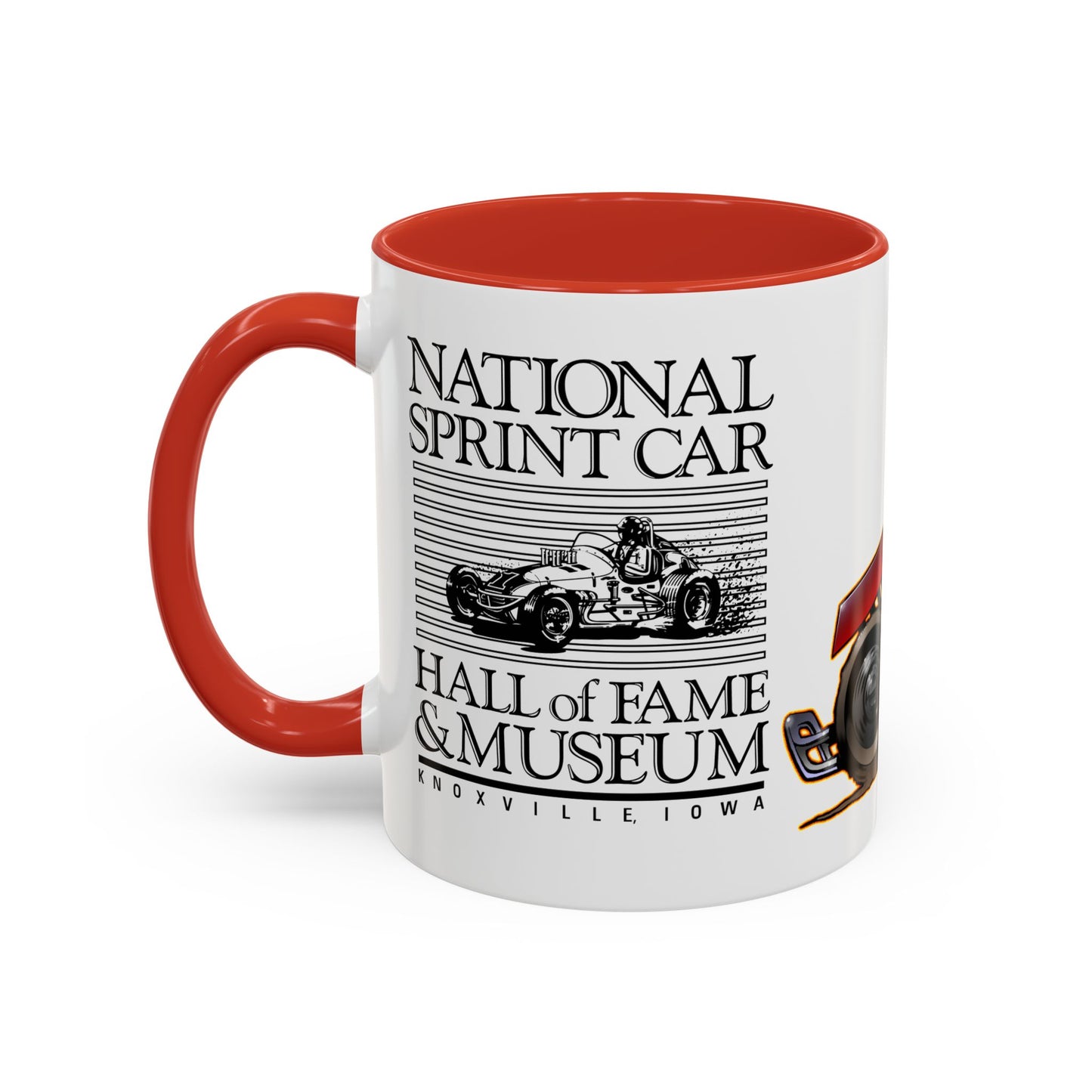 NATIONAL SPRINT CAR MUSEUM Hall of Fame Racing Collectible Coffee Mug 2 Sizes 3 Colors
