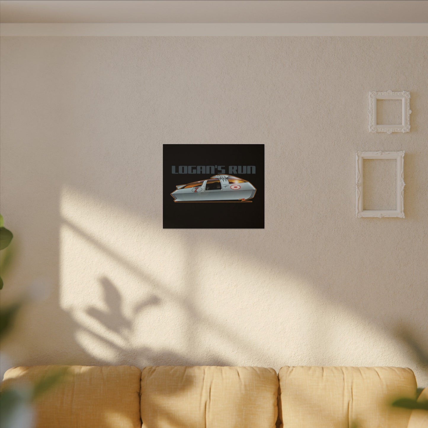 LOGAN'S RUN Sci Fi TV Car Collectible Fireball Art Canvas Print