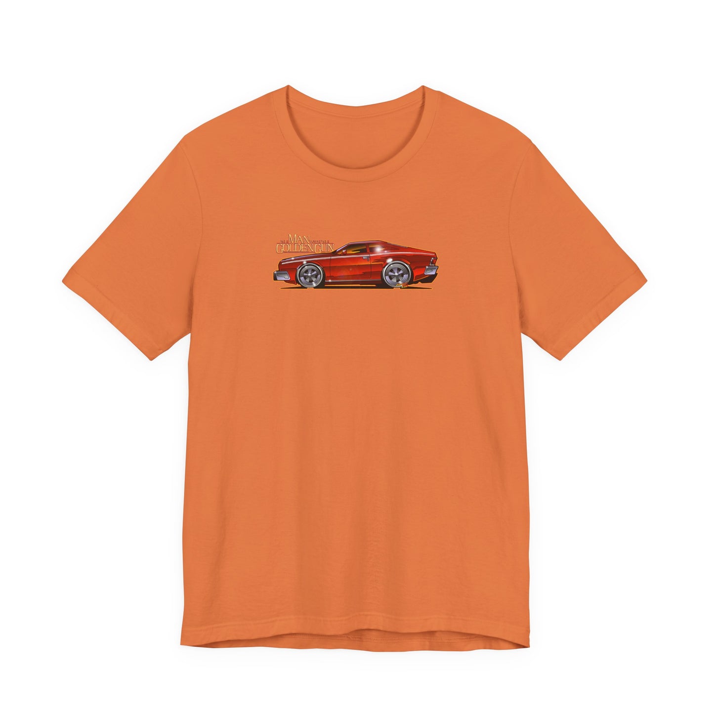 MAN WITH THE GOLDEN GUN AMC Hornet James Bond Fireball Art Short Sleeve Tee