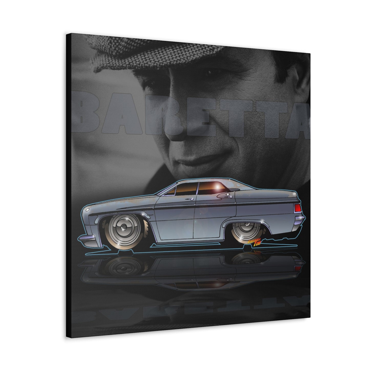 BARETTA Robert Blake Impala TV Car Collectible Canvas Print MASTERPRINT 3 Sizes