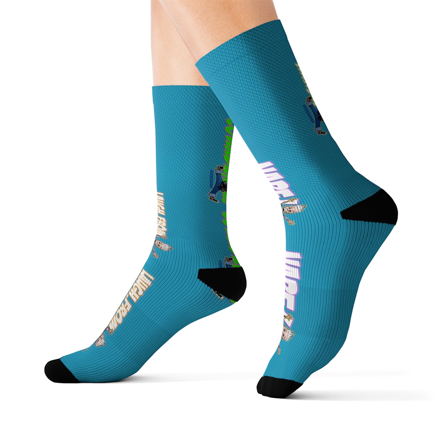 Rob Paulsen KOOKY Tingly Turquoise Socks