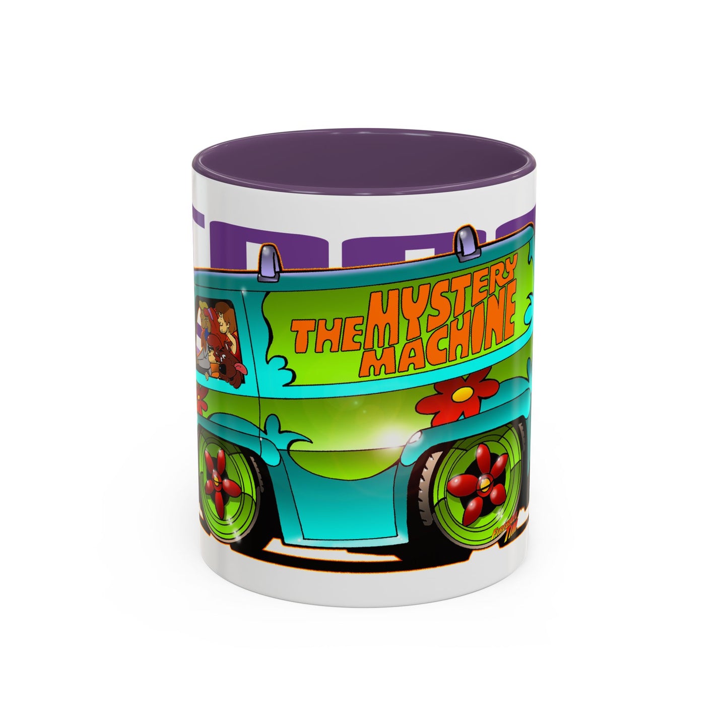 SCOOBY DOO MYSTERY MACHINE VAN Collectible Fireball Art Coffee Mug - 2 Sizes