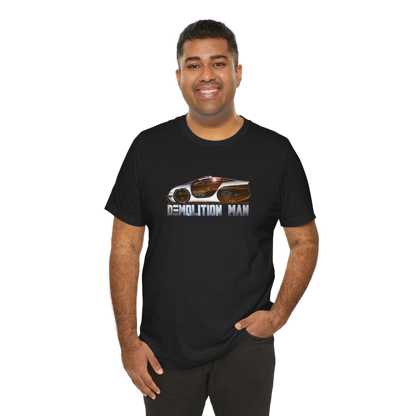 DEMOLITION MAN 2032 Police Cruiser Concept Art Short Sleeve Tee 9 Colors