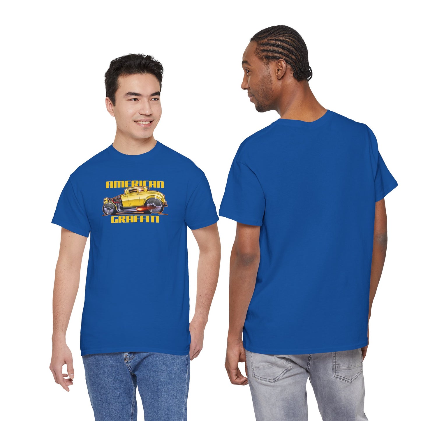 AMERICAN GRAFFITI '32 HOT ROD Movie Car Fireball Art Tee Shirt - Mutliple Colors