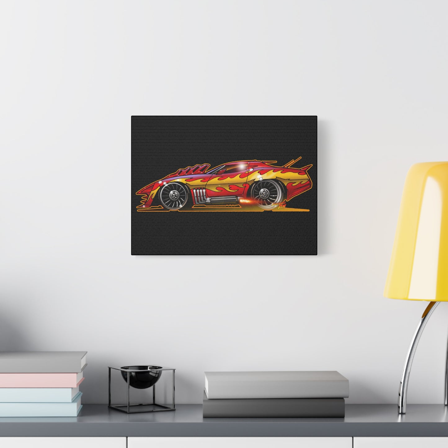CORVETTE SUMMER Movie Car Fireball Art Canvas Print