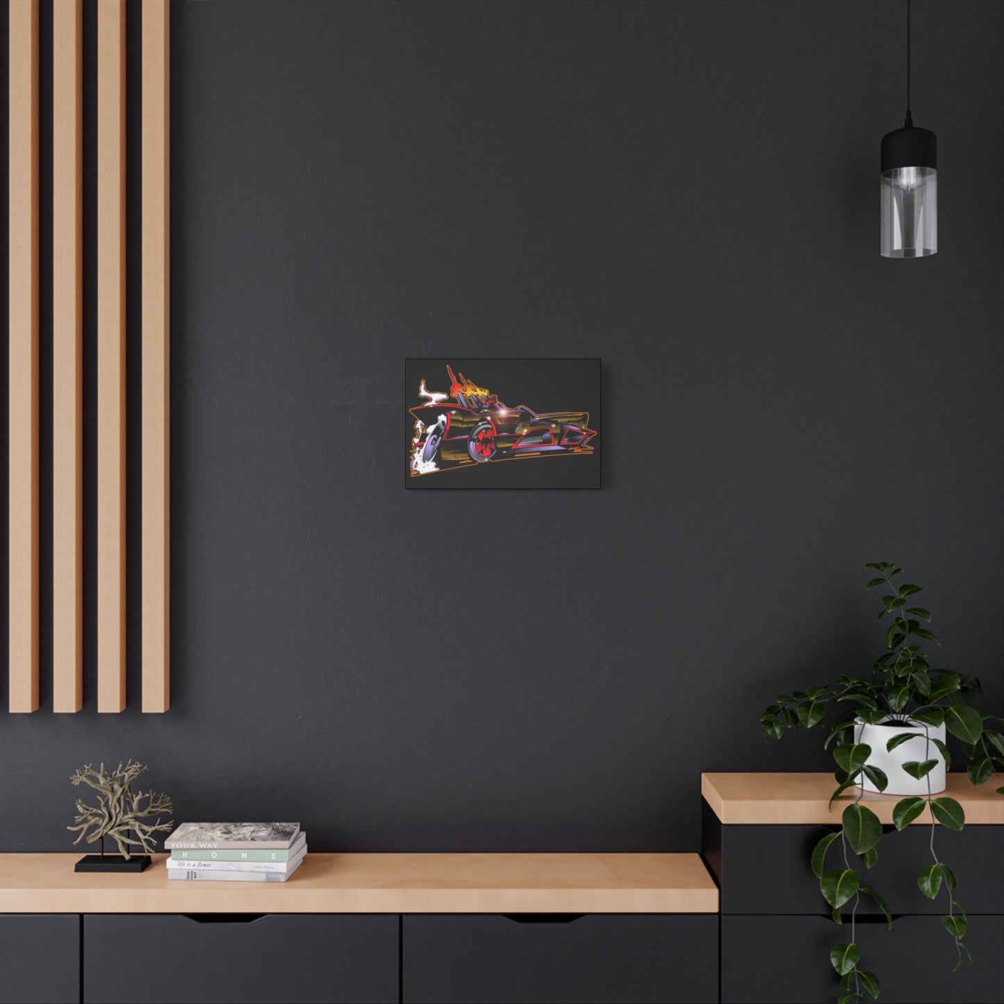 BATMOBILE 1966 BATMAN BAT66 Collectible TV Car Canvas Wall Art
