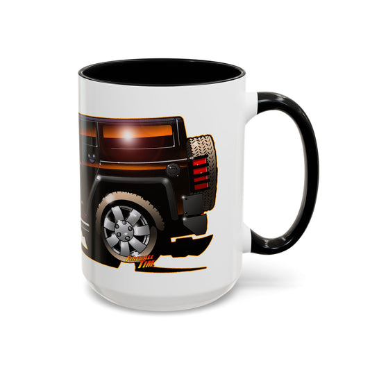 JEEP WRANGLER SAHARA BLACKHORSE Concept Art Coffee Mug 2 Sizes-Mug-Fireball Tim Garage