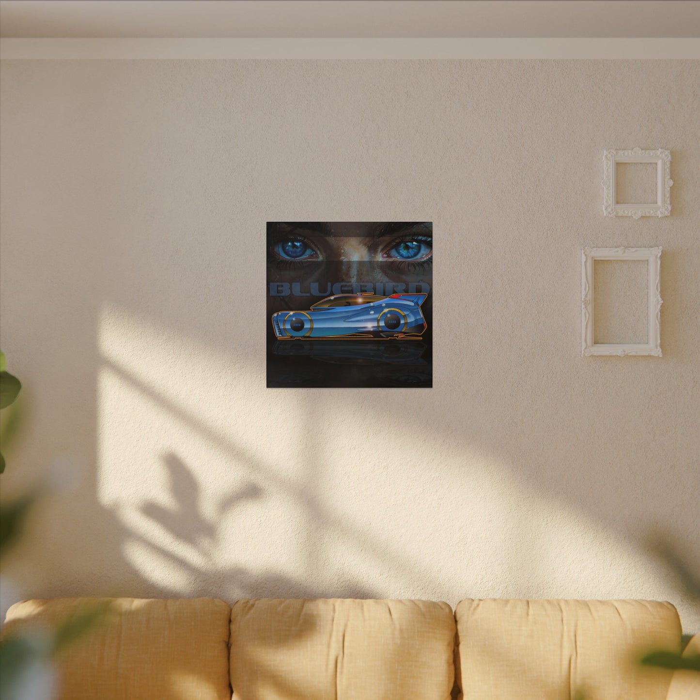 BLUEBIRD FIREBALL CONCEPT Canvas Art Print - 2 Sizes