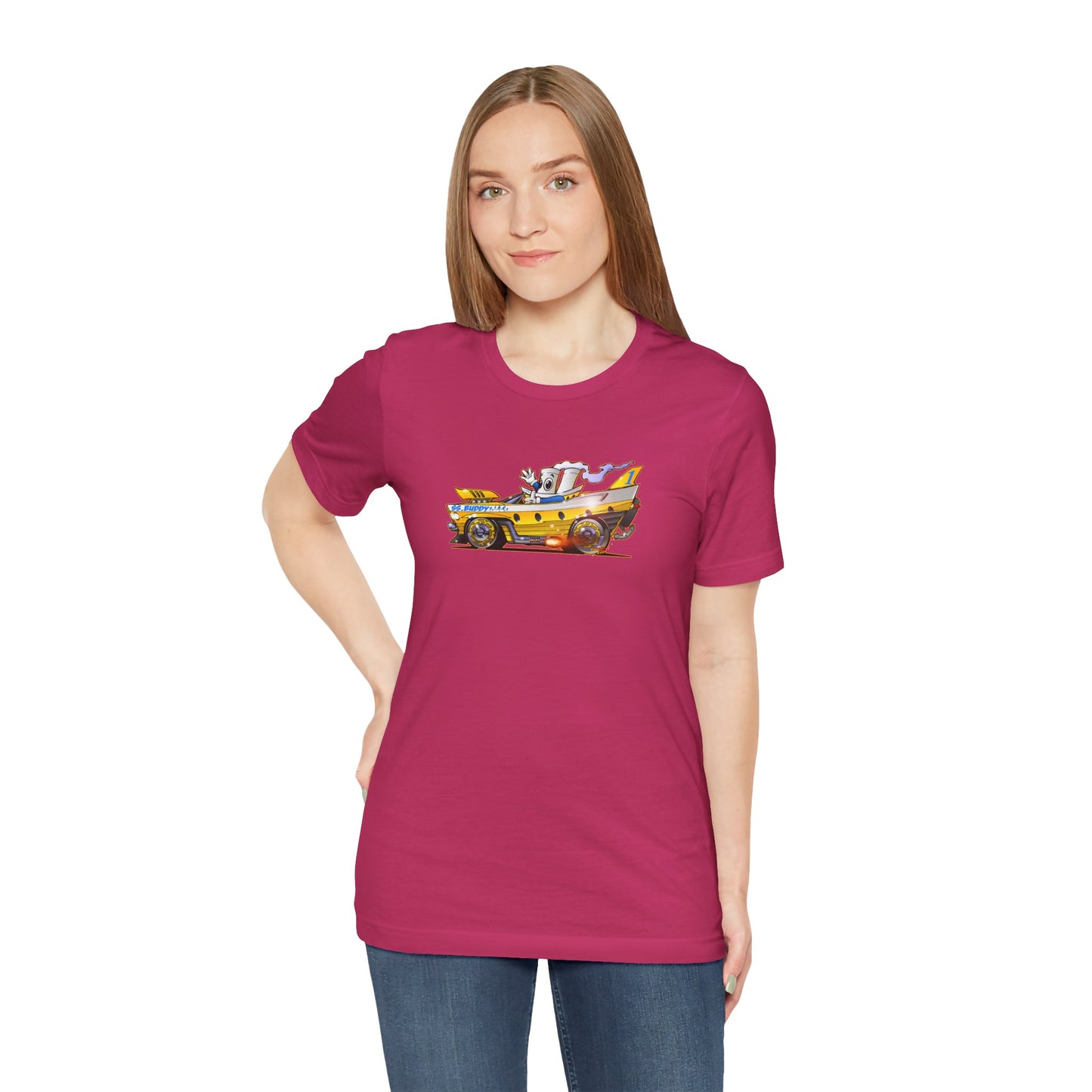 BUDDY CRUISE BUDDYMOBILE Custom Car Art Short Sleeve Tee in 17 Colors