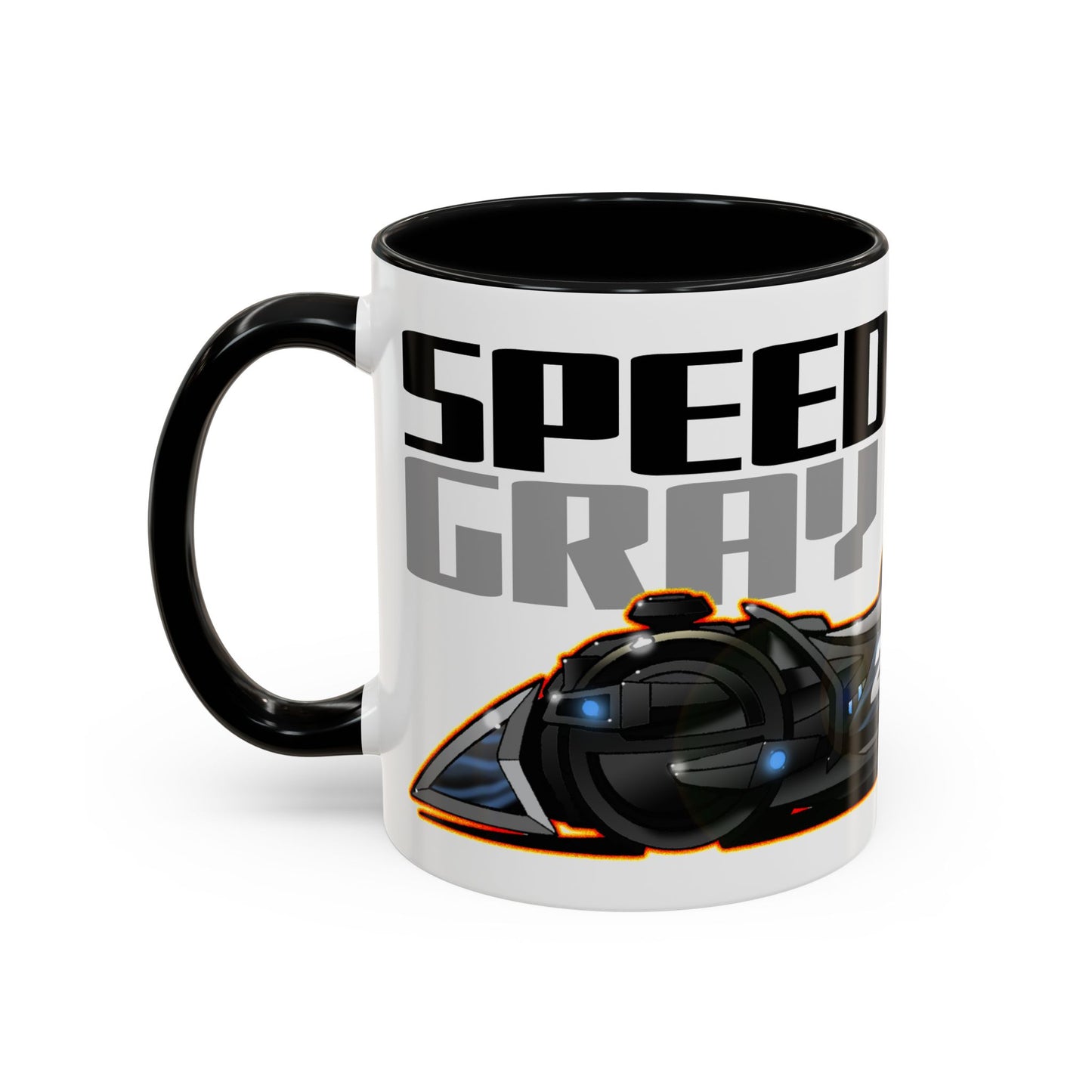 SPEED RACER GRAY GHOST Race Car Fireball Art Collectible Coffee Mug