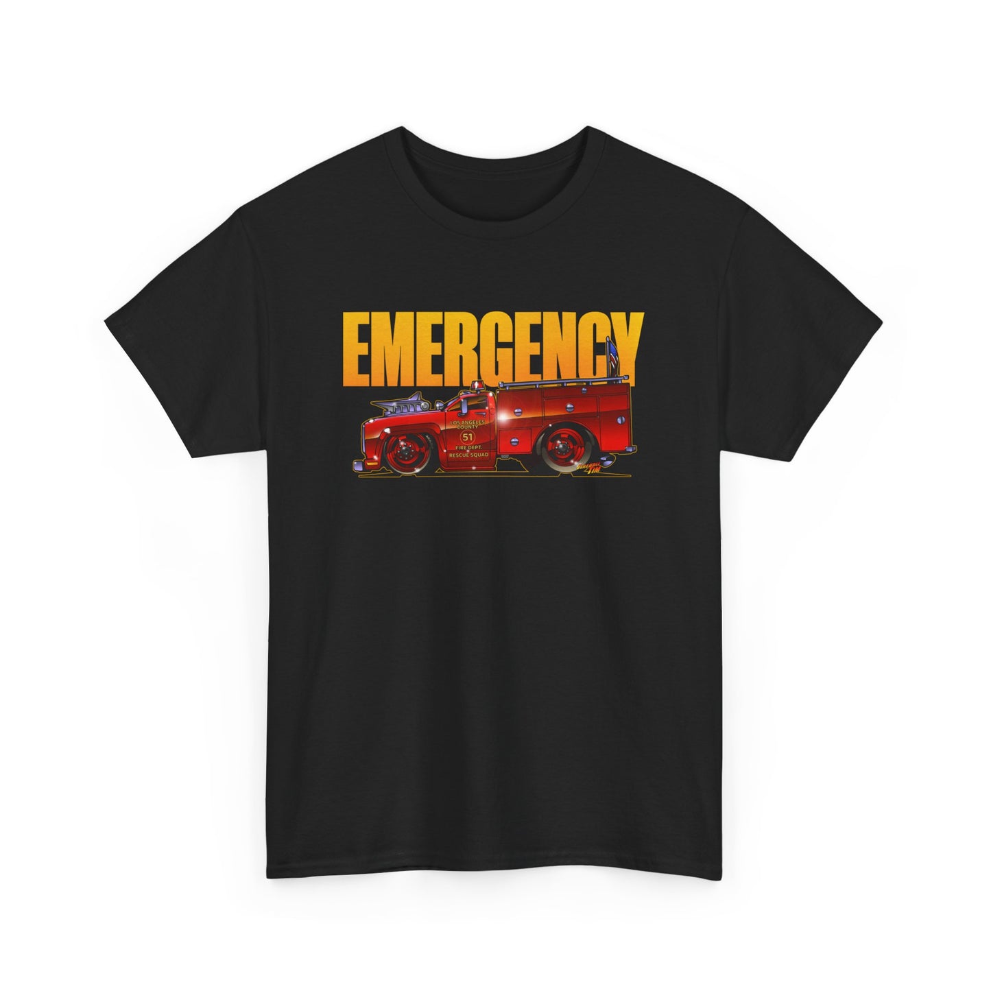 EMERGENCY TV Show SQUAD 51 Concept Art TEE Shirts 13 Colors