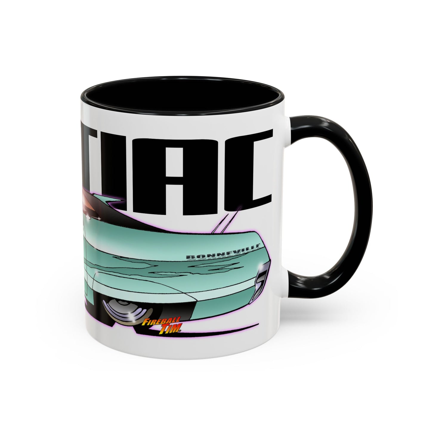 PONTIAC BONNEVILLE Classic Car Collectible Fireball Art Mug - 2 Sizes