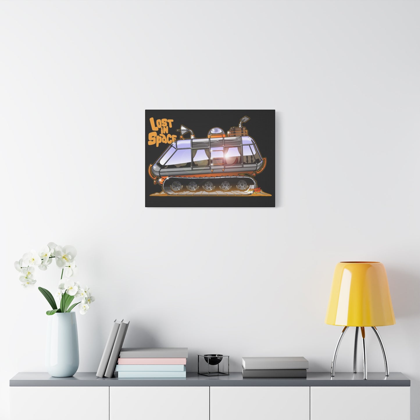 LOST in SPACE Classic TV Chariot Canva Art Wall Print