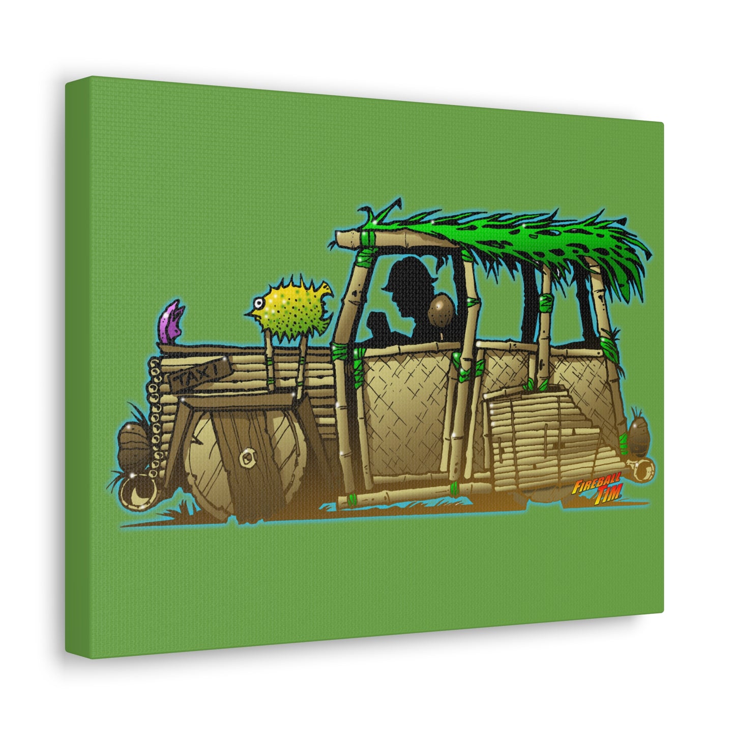 GILLIGAN'S ISLAND Bamboo Car Canvas Gallery Art Print 11x14