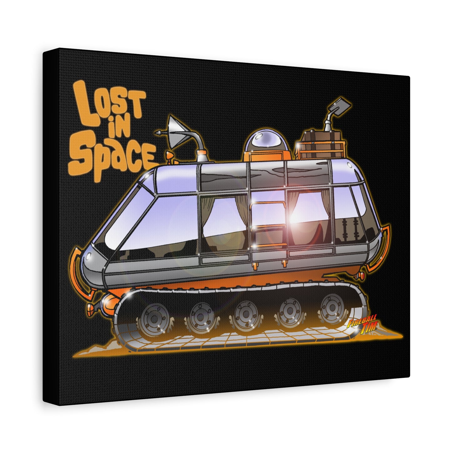 LOST IN SPACE Classic TV Chariot Canva Art Wall Print - 11x14