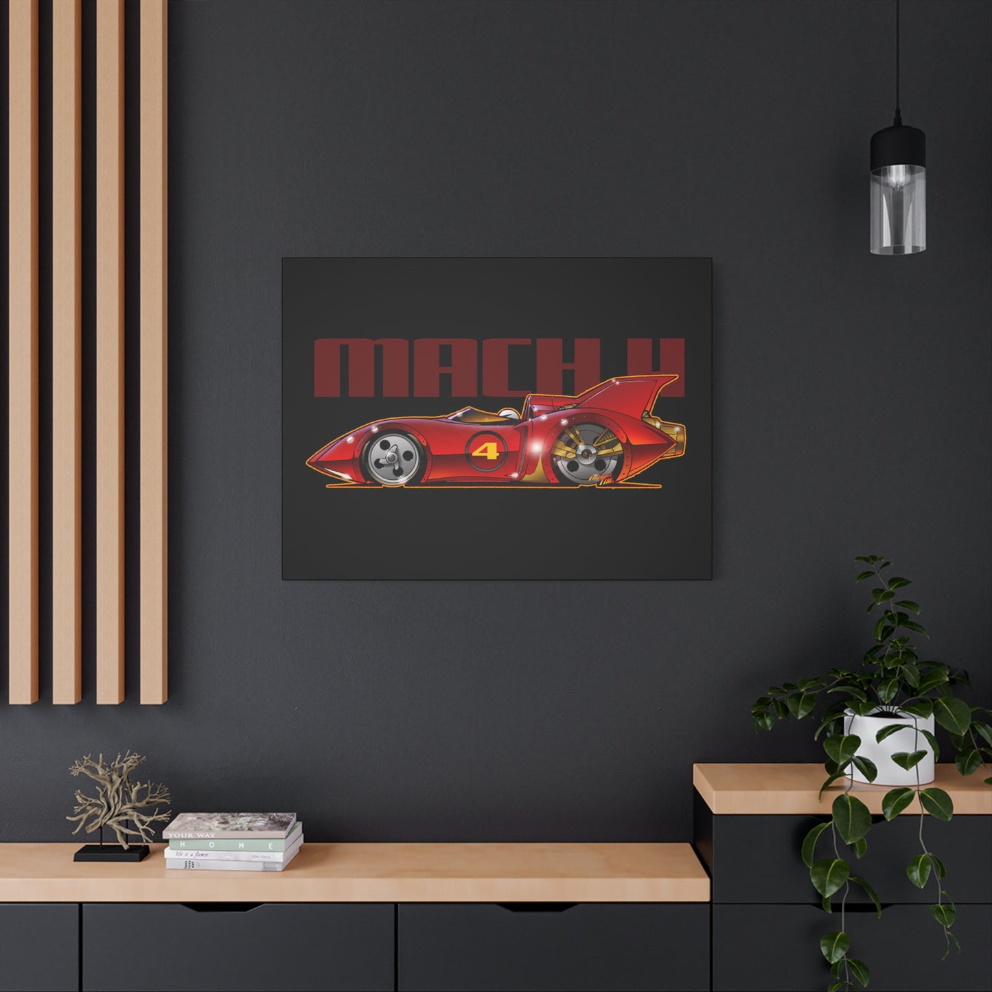 SPEED RACER MACH 4 Fireball Art Canvas Wall Print