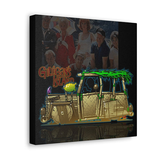 GILLIGANS ISLAND BAMBOO CAR TV Show Concept Art Canvas Print Ver1 12x12