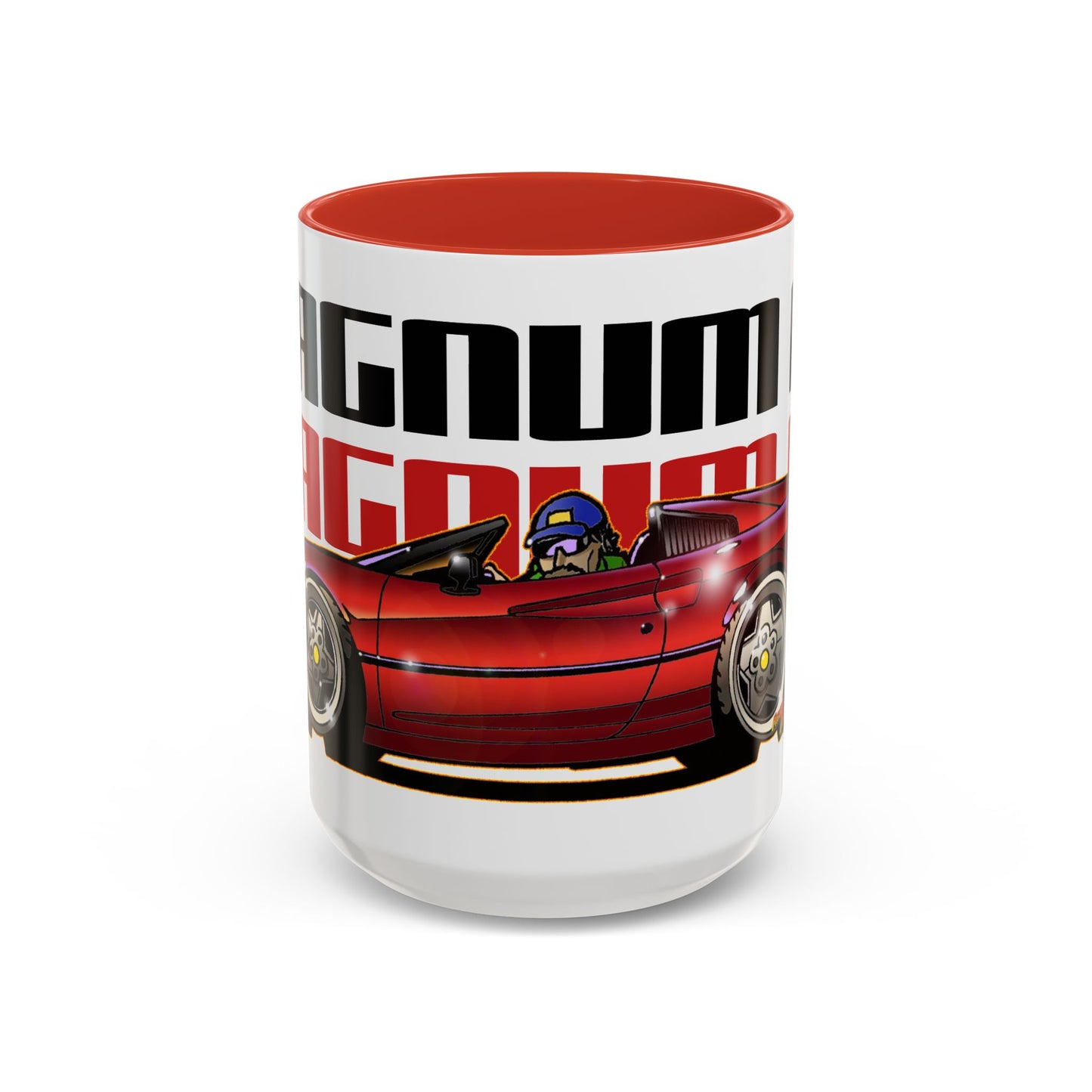 MAGNUM PI FERRARI 308 GTS Fireball Art Coffee Mug - 2 Colors