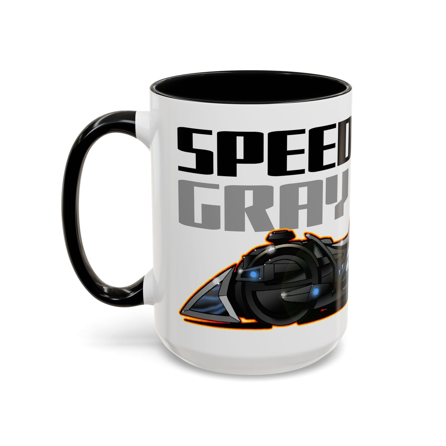 SPEED RACER GRAY GHOST Race Car Fireball Art Collectible Coffee Mug