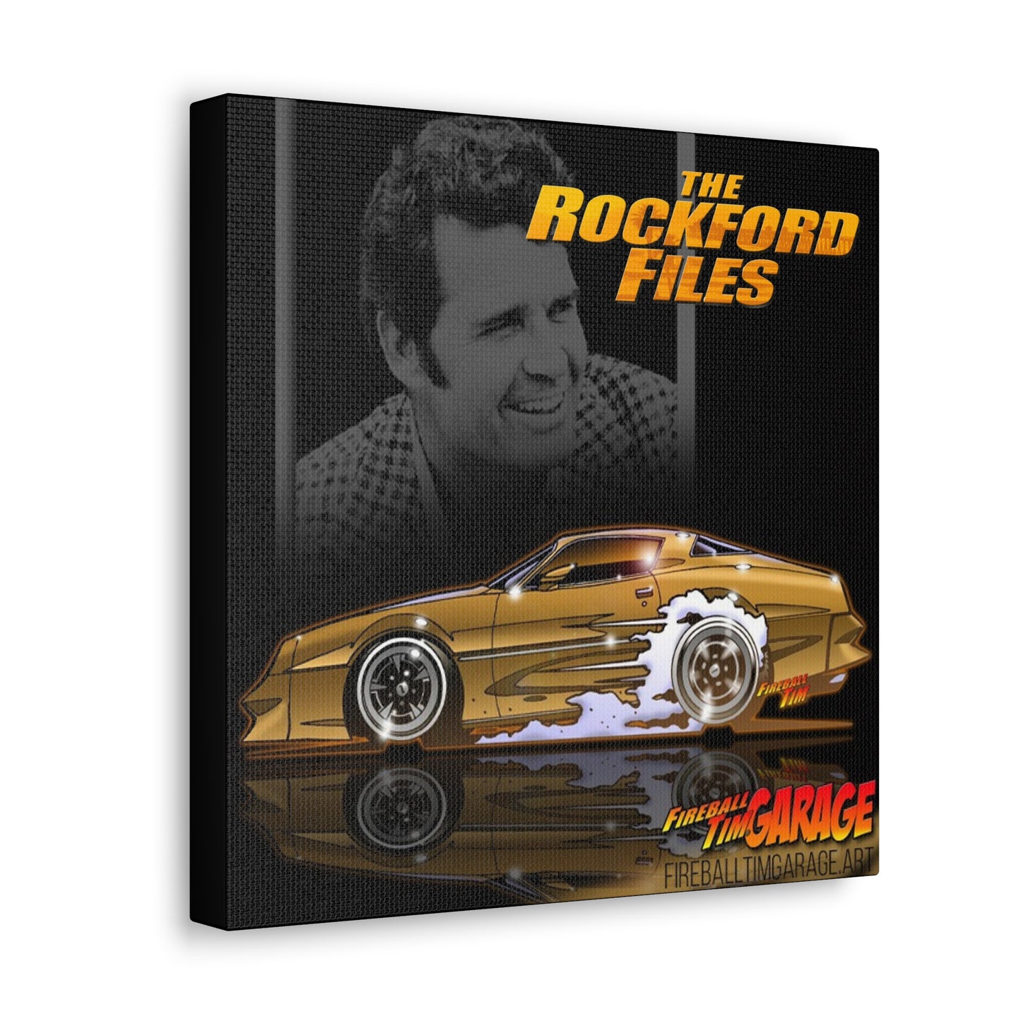 THE ROCKFORD FILES TV Show Canvas Gallery Garage Art Print 12x12