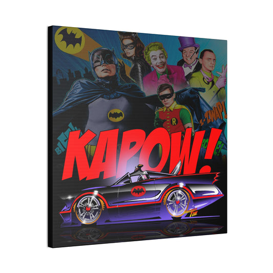 BATMABILE 1966 BATMAN TV Car Canvas Art Print - 2 Sizes