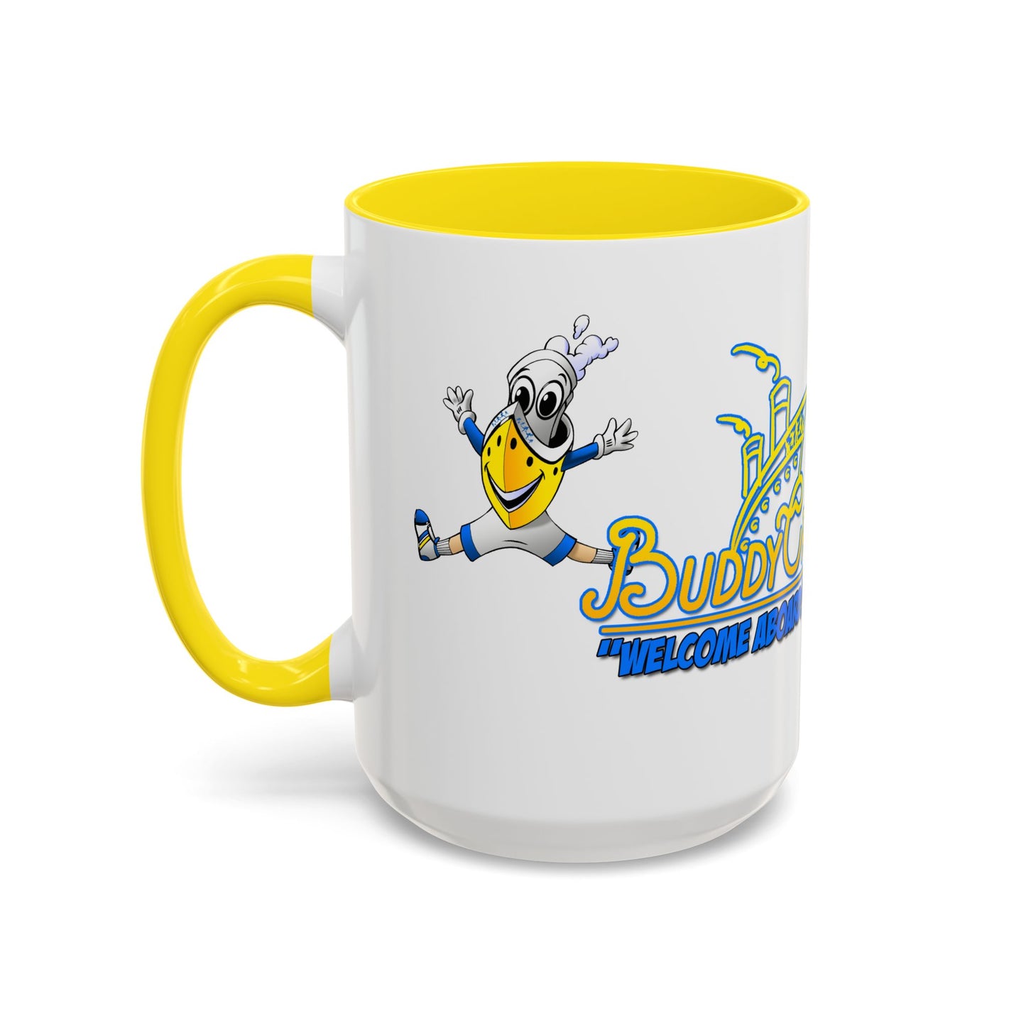 BUDDY CRUISE Mascot Jumping Coffee Mug — 11/15oz Multiple Colors