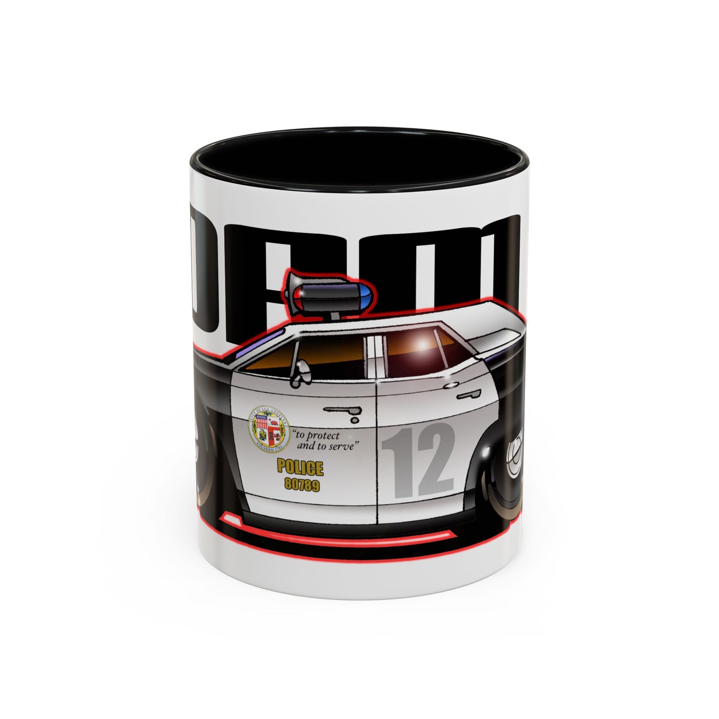 ADAM 12 PLYMOUTH Police Car Collectible Fireball Art Coffee Mug - 2 Sizes