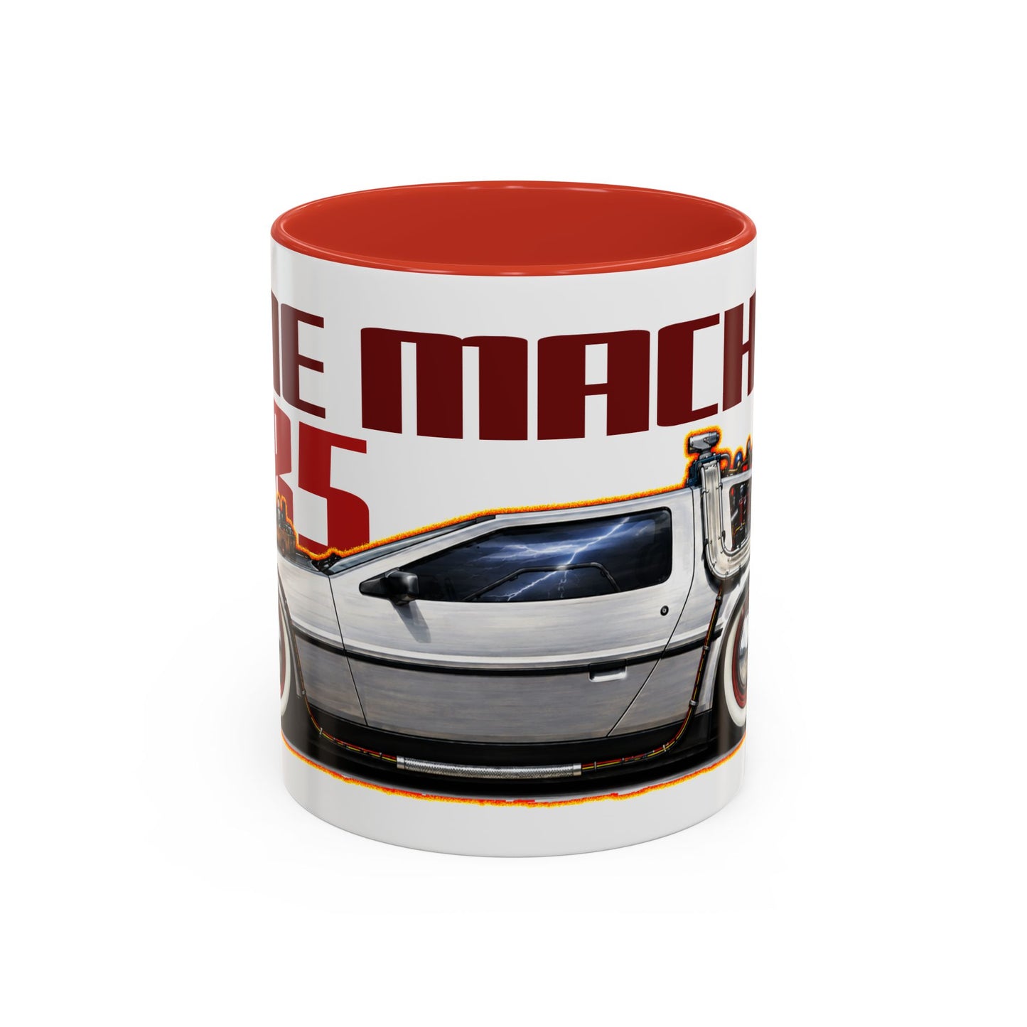 BACK to the FUTURE 3 1885 Delorean Time Machine Collectible Fireball Art Coffee Mug - 2 Sizes