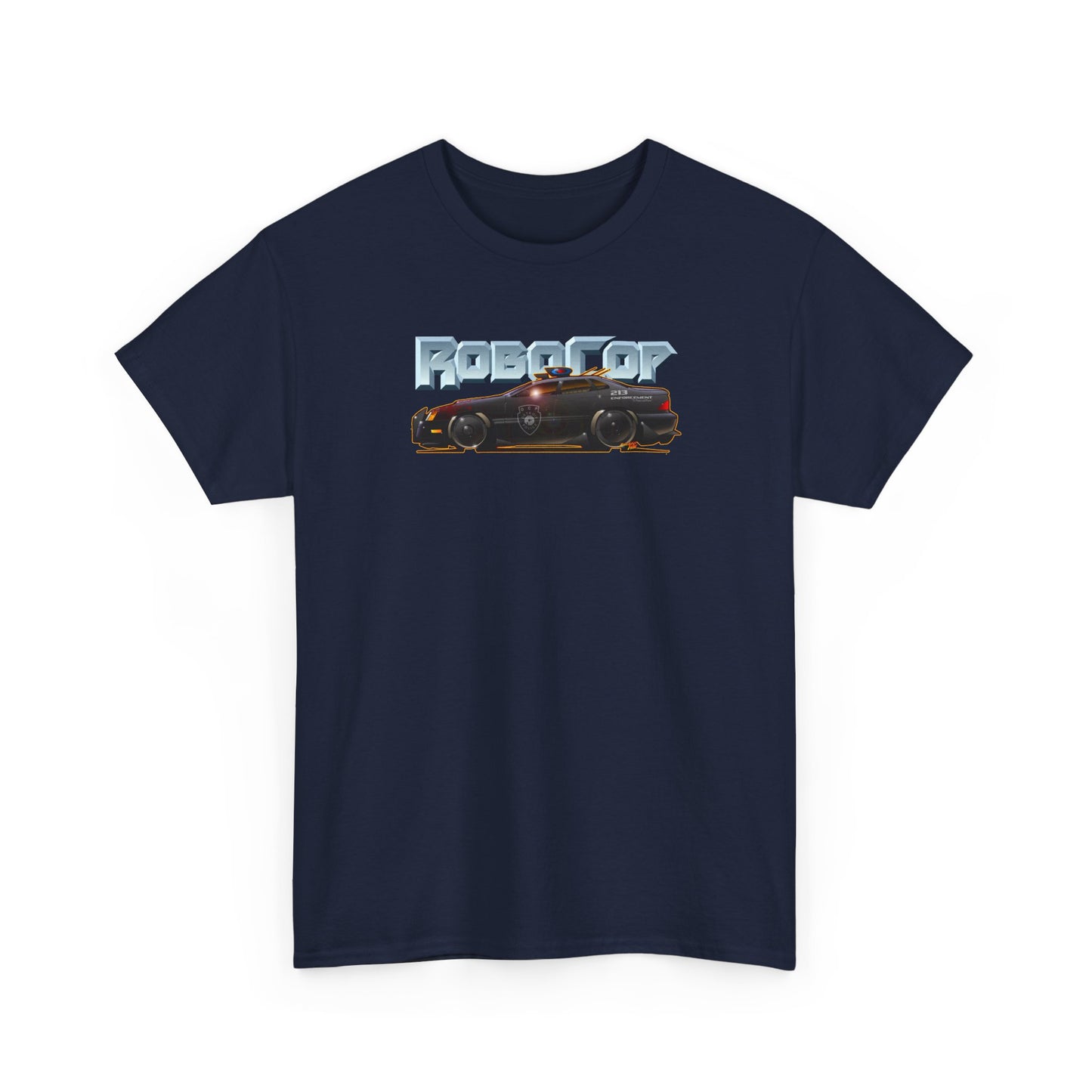 ROBOCOP Taurus Police Car Fireball Art Tee Shirt - Multiple Colors