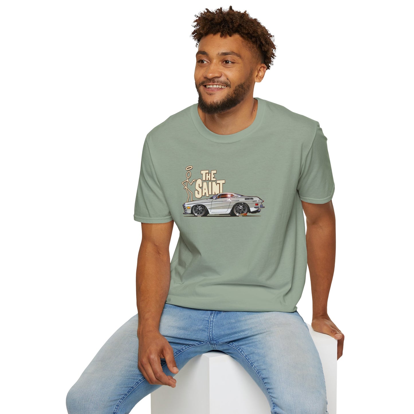 THE SAINT 1967 VOLVO 1800 S ST1 Concept Art Unisex Softstyle T-Shirt 13 Colors