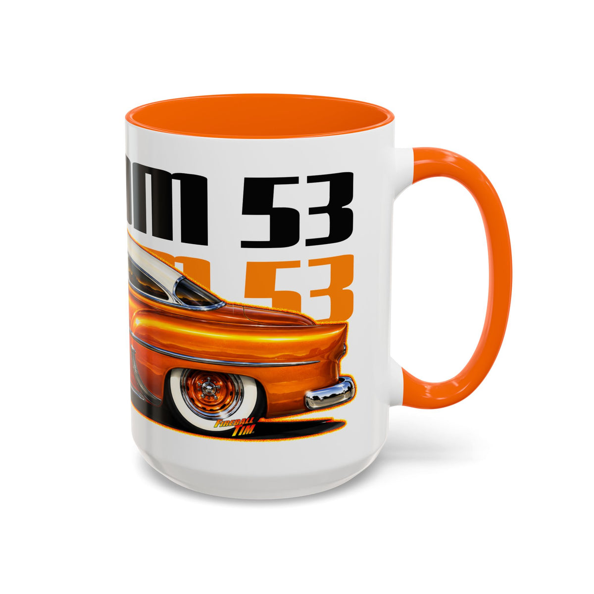 CHEVROLET KUSTOM 1953 Collectible Fireball Art Coffee Mug - 2 Sizes