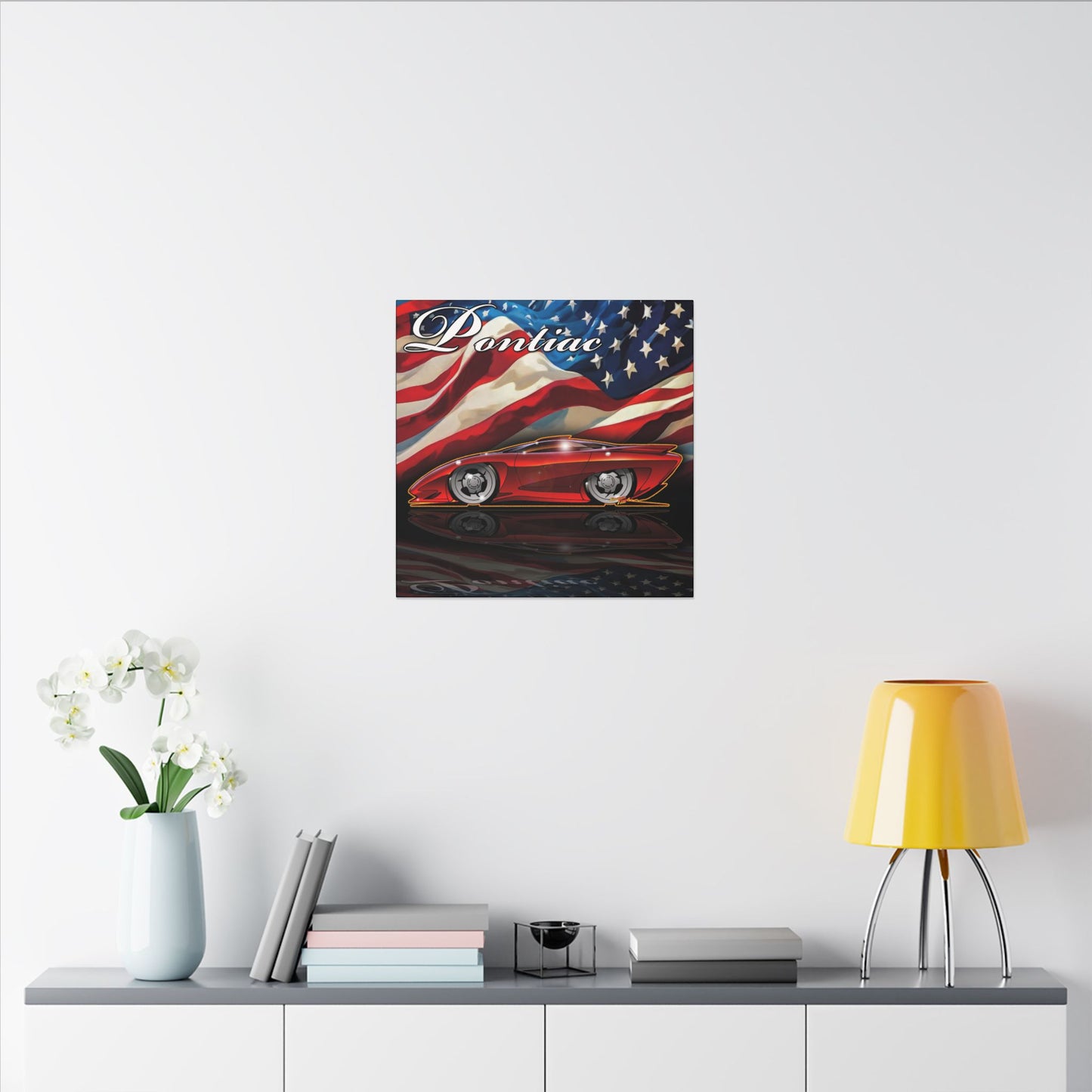 PONTIAC BANSHEE Concept Car Collectible Fireball Art Canvas Print