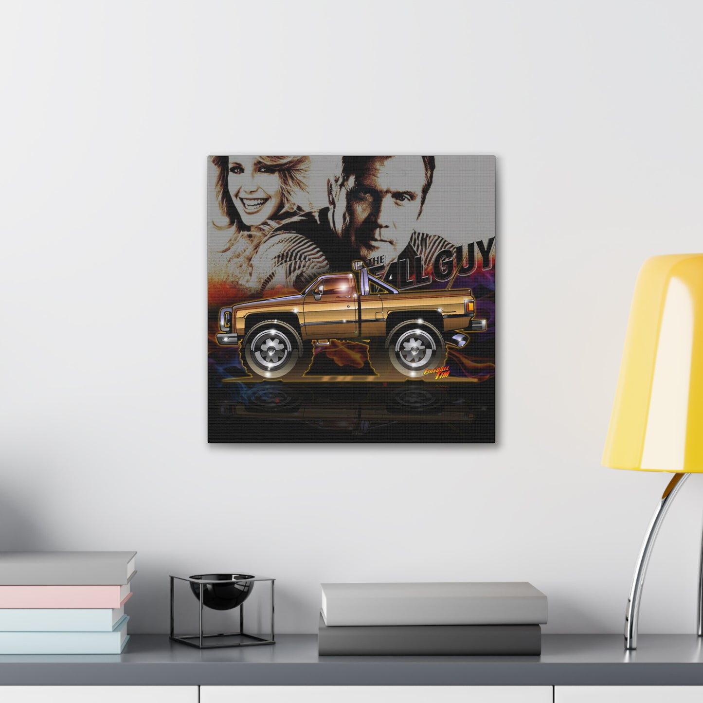 THE FALL GUY 1982 GMC K-2500 TV Show Truck Canvas Art Print - 2 Sizes